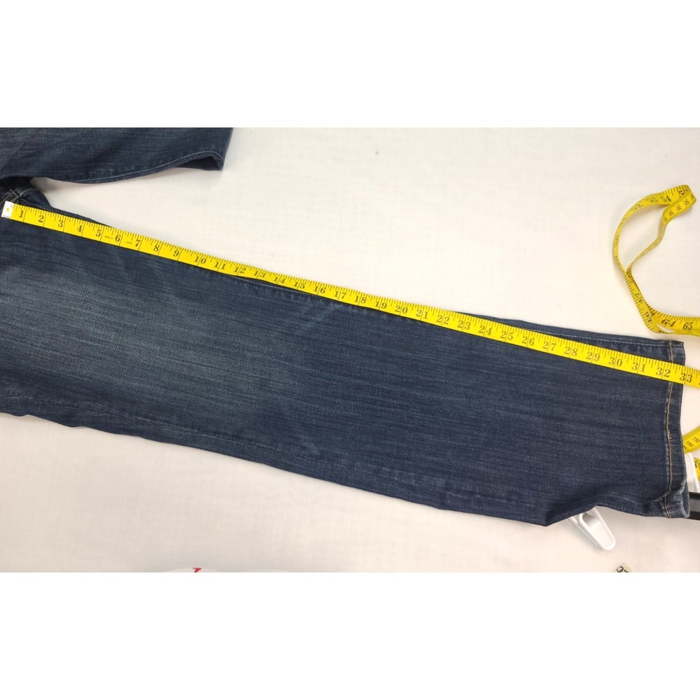 Judy Blue Stretch Jeans Jeggings Sz 13/31 Dk Wash Hi Rise Slim Fit Bootcut - Picture 9 of 10